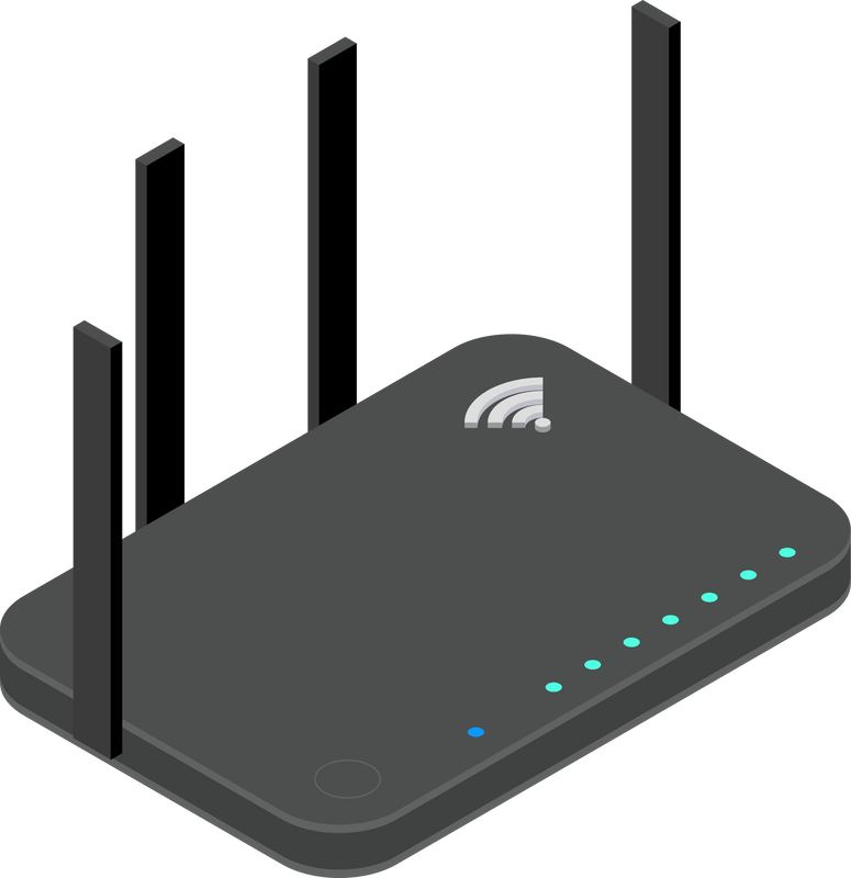 Isometric Wi Fi Router